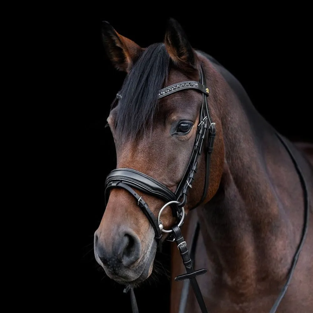 Waldhausen S-Line Blackshine testiera cavallo nera Full