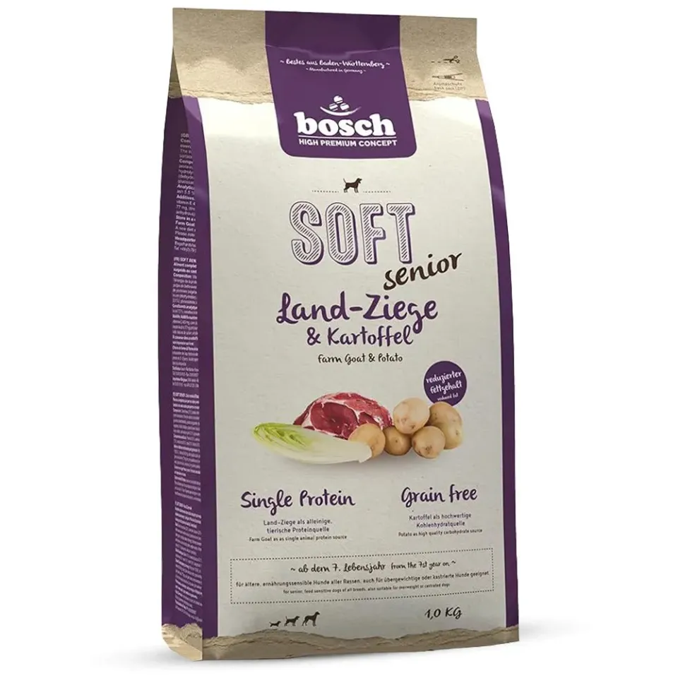 Bosch HPC Soft Senior capra patate cane anziano grain free