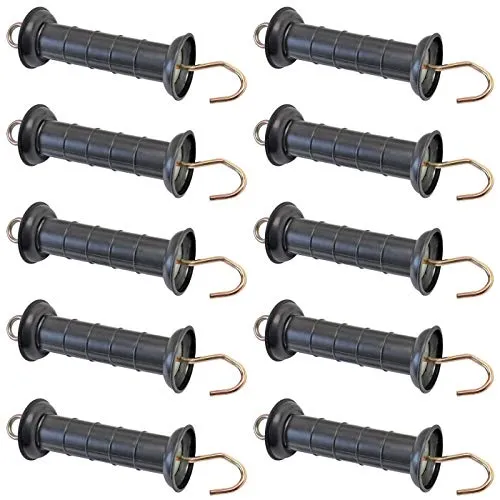VOSS.farming Dox maniglia recinzione elettrica 10 pz nera