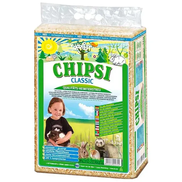 Chipsi Lettiera Piccoli Animali 3,2 kg Naturale Assorbente