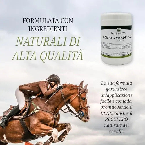 Terra di Cuma Pomata Verde Plus Cavalli 1 Kg Lenitiva