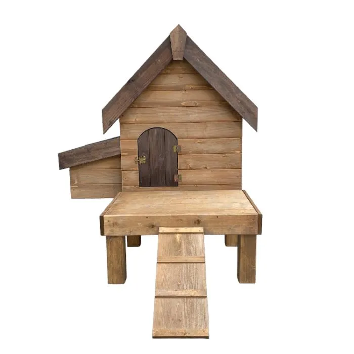 Il Verde Mondo Olive Egger Pollaio Legno 2 Nidi con Terrazzo