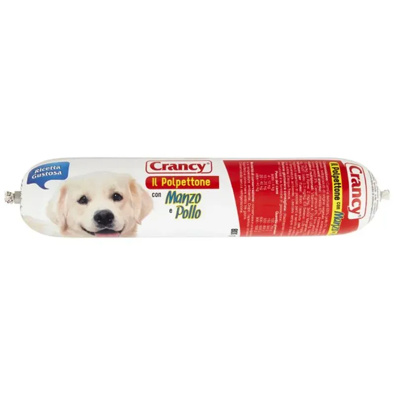 Crancy Meatloaf manzo pollo paté cane 800 g completo