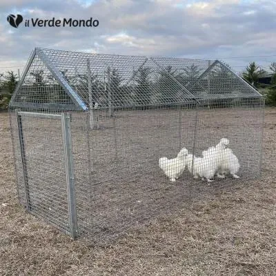 Il Verde Mondo recinto rete galline ferro 180x90 cm zincato
