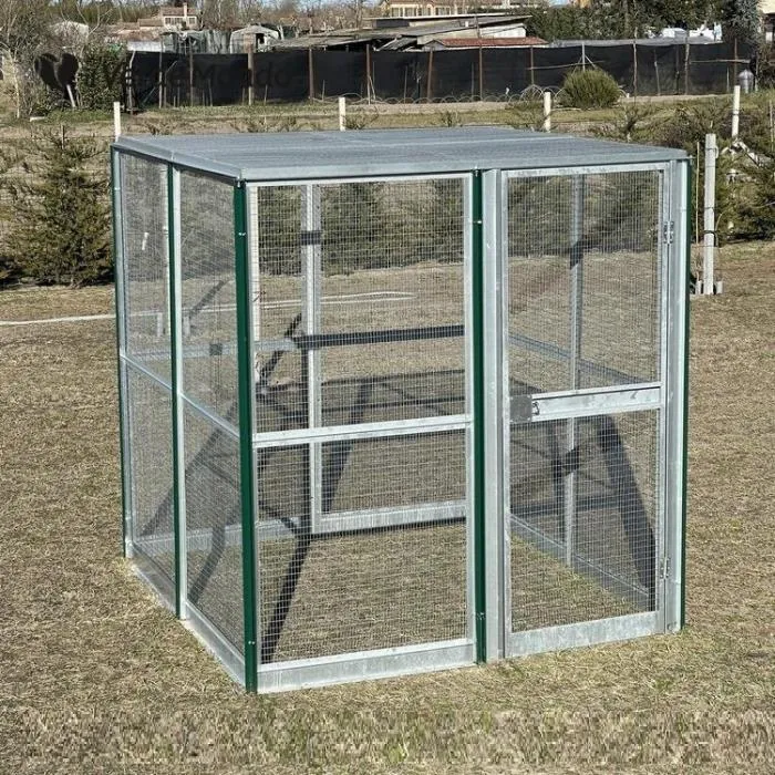 Il Verde Mondo Recinto Scoperto Rete Avicoli 2x2 con Porta