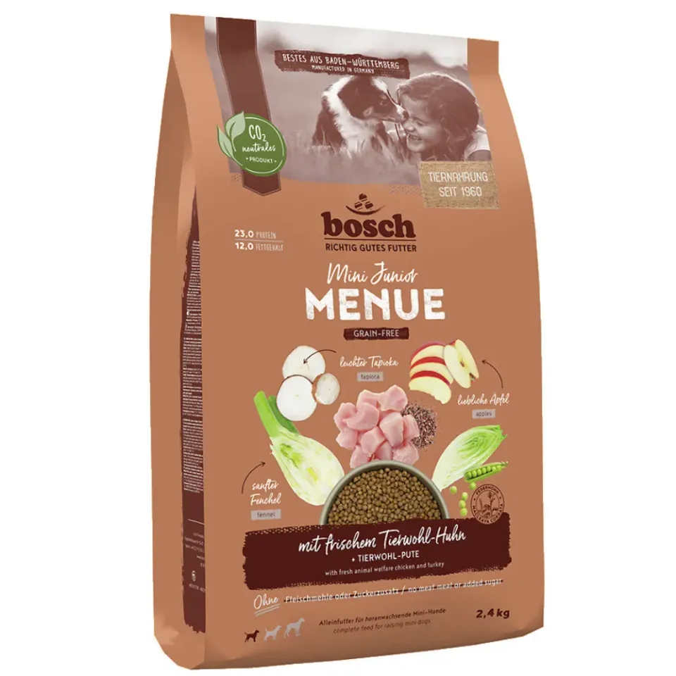 Bosch HPC Menue Mini Junior crocchette cane pollo grain-free 1 kg