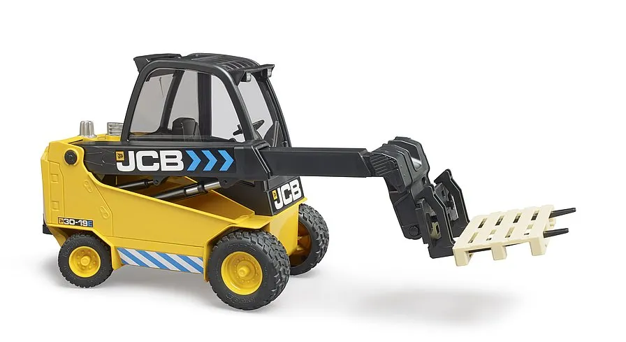 Bruder JCB 30-19E Teletruk Muletto Giocattolo con Pallet 1:16