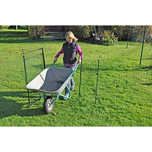 VOSS.farming Porta Rete Elettrificabile 125 cm Cancello 86 cm Set Completo