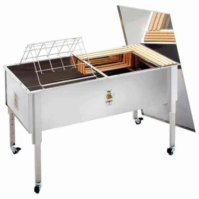 Beikircher Grünland banco disopercolatura inox 125 cm con coperchio