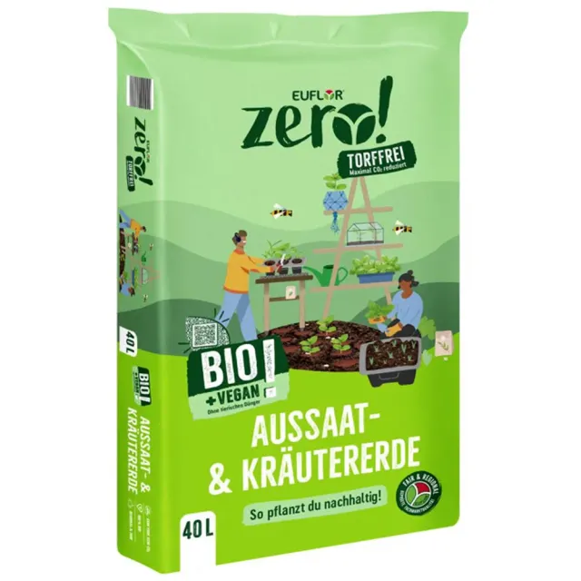 Euflor Zero! terriccio semina bio 40L senza torba