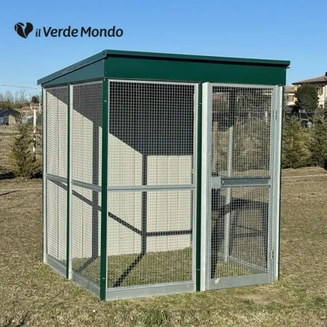 Il Verde Mondo Ararauna 2x2 recinto coperto 1,91x1,91 maglia 30x30