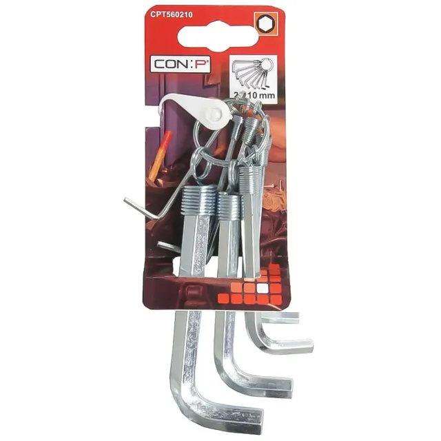 Beikircher Grünland C60 set chiavi esagonali 8 pezzi 2-10 mm