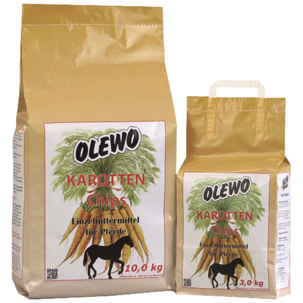 Olewo Carota snack chips cavalli 3kg betacarotene