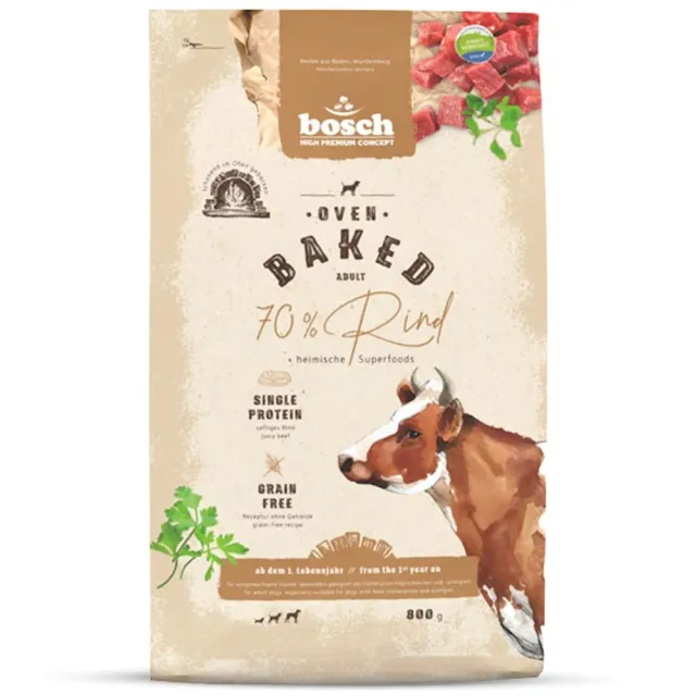 Bosch HPC Oven Baked crocchette cane manzo 800 g grain free
