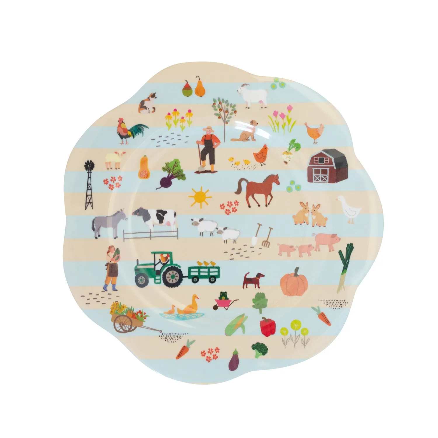 Overbeck and Friends stoviglie fattoria piatto tazza ciotola