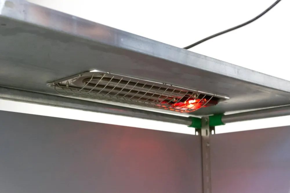 SunnyBoy lampada riscaldante irraggiamento 150W inox suinetti