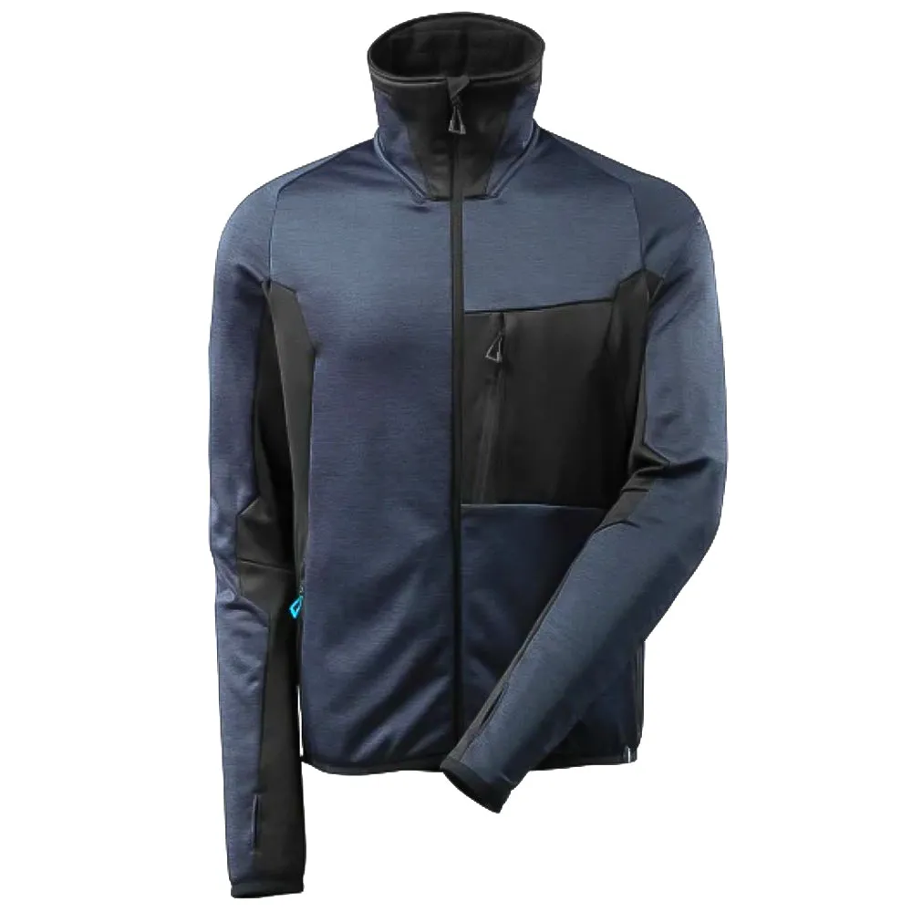 Mascot Modern Fit felpa pile zip verde muschio/nero XL