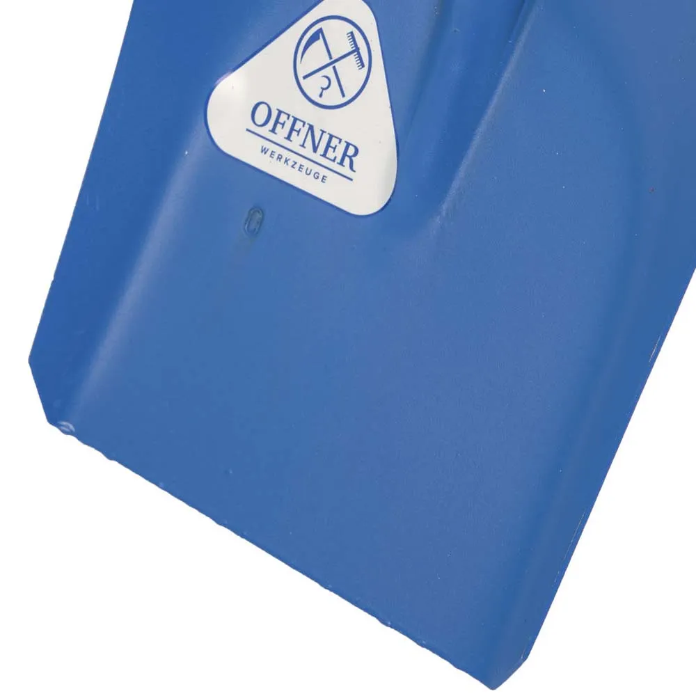 Pala universale stalla acciaio blu senza manico 30x24cm