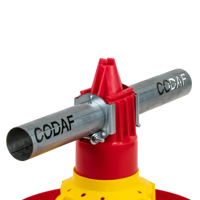 Codaf Kit Clamps Metallo staffe per 1 mangiatoia