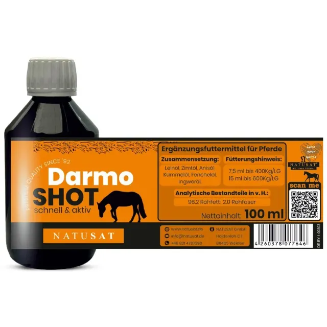 Beikircher Grünland Natusat Darmo Shot mangime cavalli 100ml