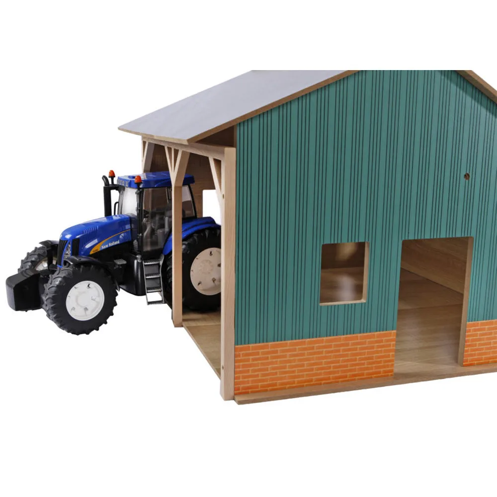 Beikircher Grünland Farm Shed capannone giocattolo 2 posti 1:16 legno