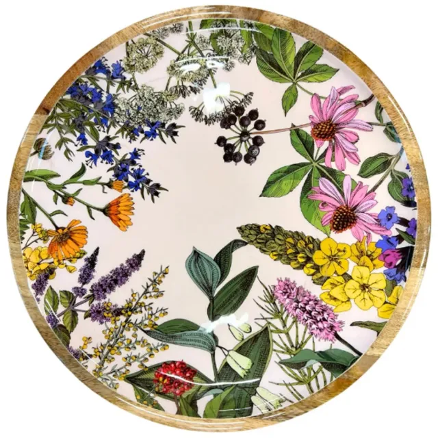 Beikircher Grünland Herbs Print piatto legno mango 30 cm