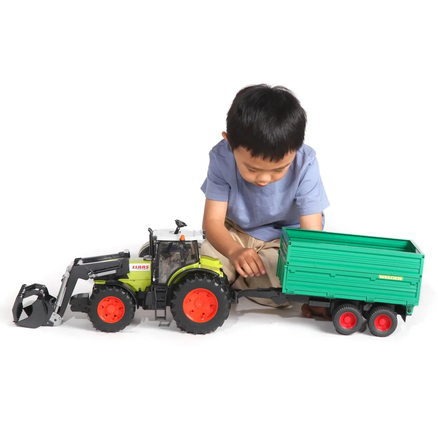 Bruder rimorchio ribaltabile tandem 1:16 con sponde apribili