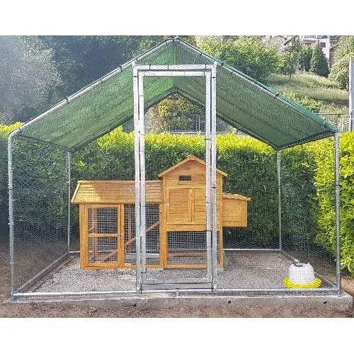 Il Verde Mondo Modello M recinto ferro 3x3 con telo per galline