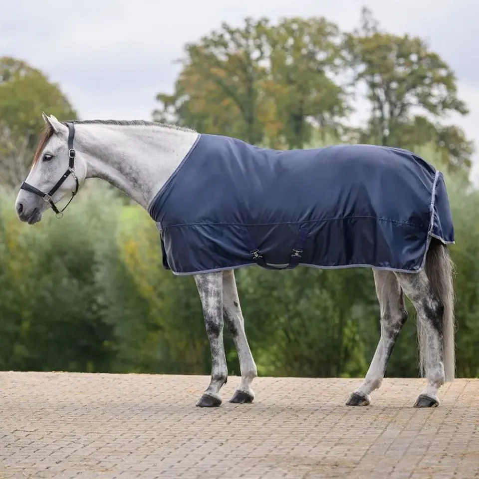 Economic coperta cavallo pioggia impermeabile 135 cm blu