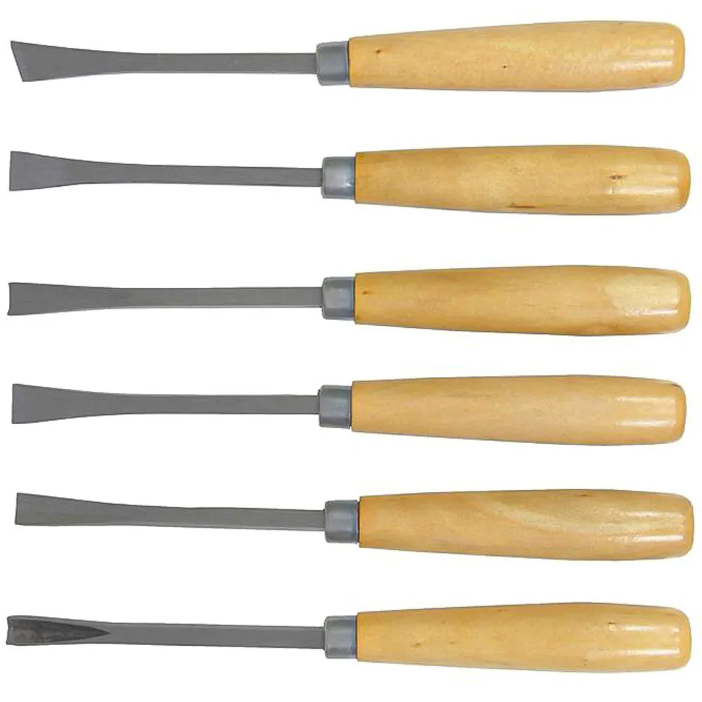 Beikircher Grünland Set Scalpelli Legno 6 pz Manico Legno