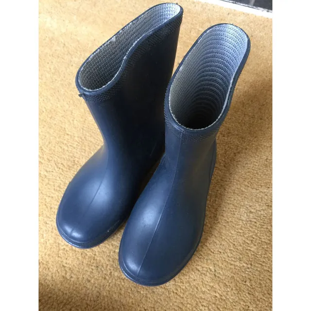Dunlop Mini stivali bambini gomma blu/grigio comodi