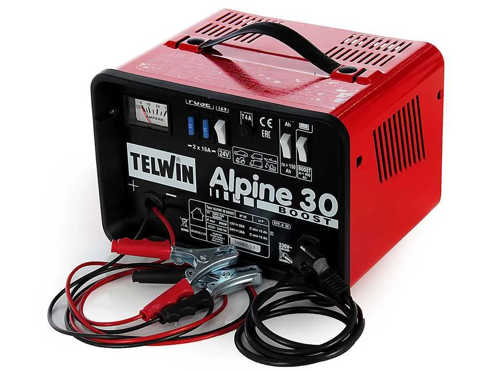 Telwin Alpine 30 Boost caricabatterie avviatore 12-24V