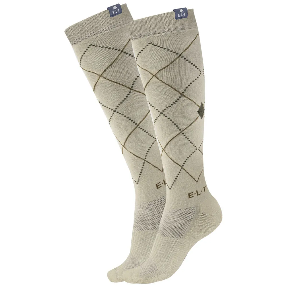 Argyle Classic calzini equitazione nero cotone M