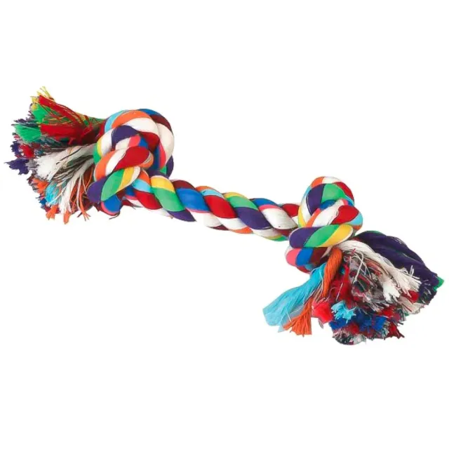 Gioco corda cane con ossa intrecciate 26cm resistente