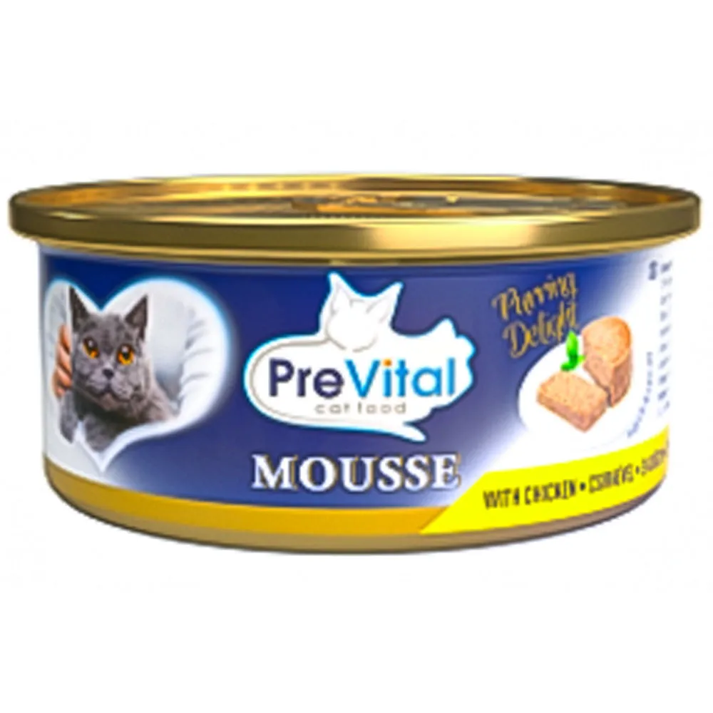 Prevital Mousse Gatto Adulti Manzo 85 g senza cereali