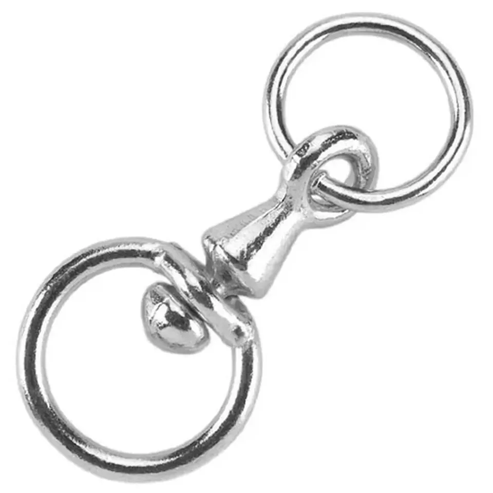 Gancio girevole catena bovini zincato 5-6 mm con anello