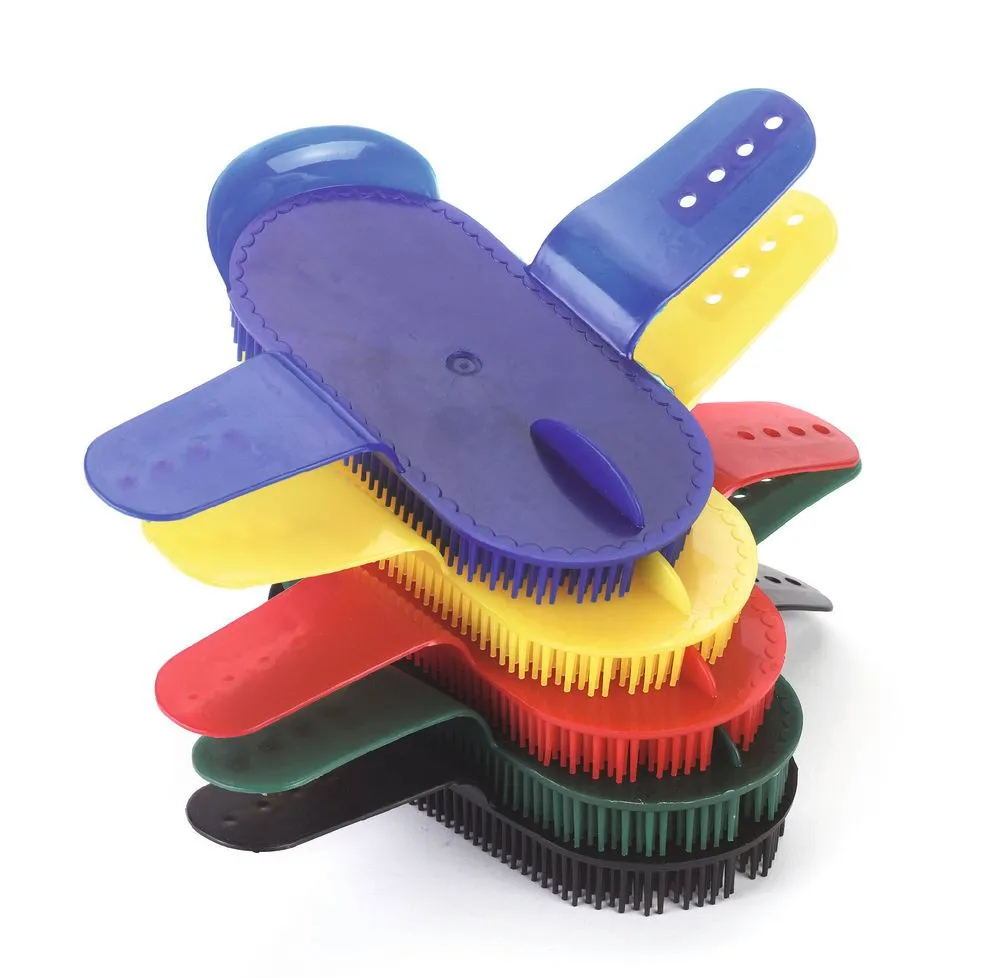 Beikircher Grünland striglia plastica aghi sottili 17,5 cm cavallo