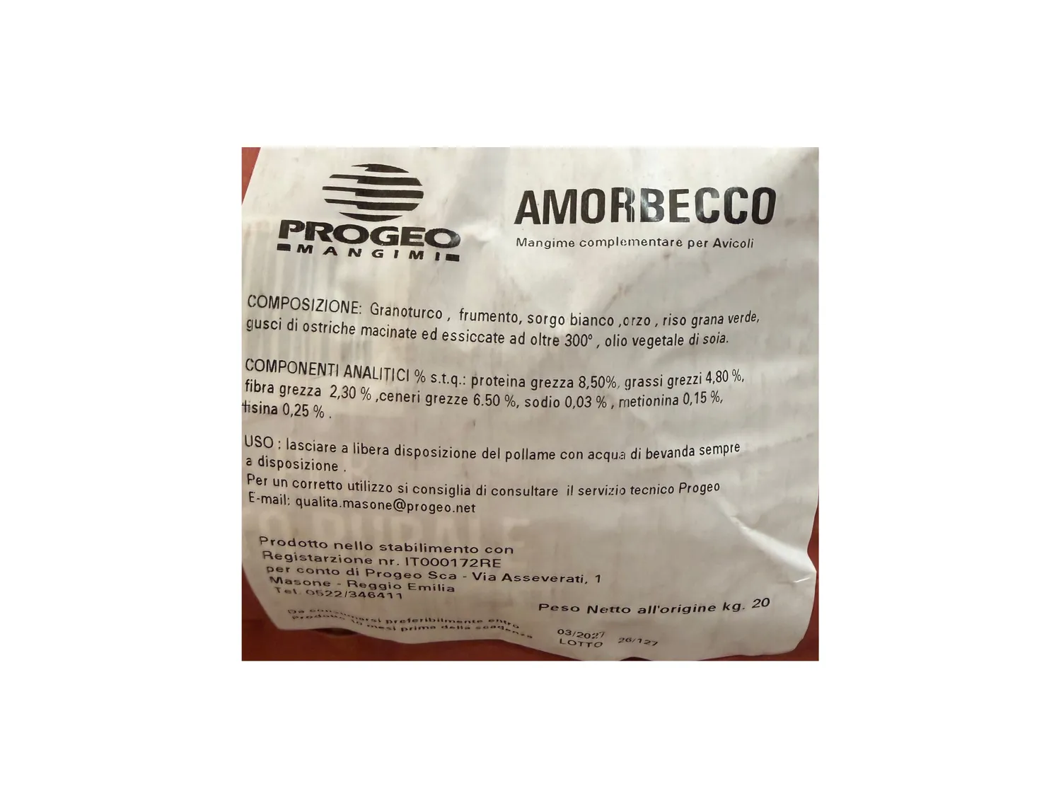 Il Verde Mondo Amorbecco Nucleo mangime ovaiole 45 kg