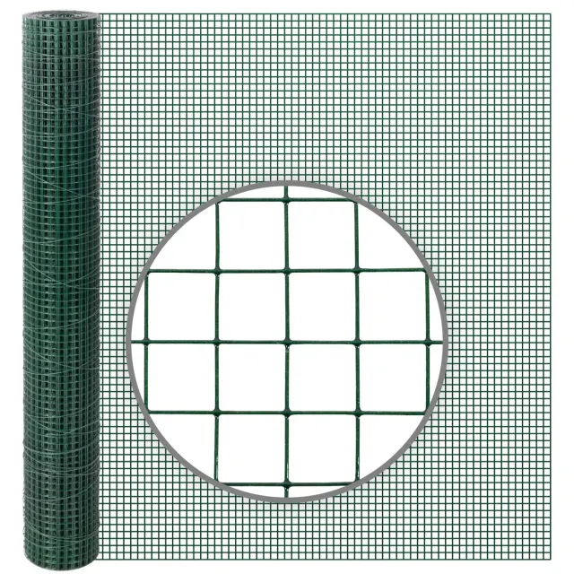 VOSS.farming Rete Metallica Voliera Verde 10 m x 100 cm 12,7 mm