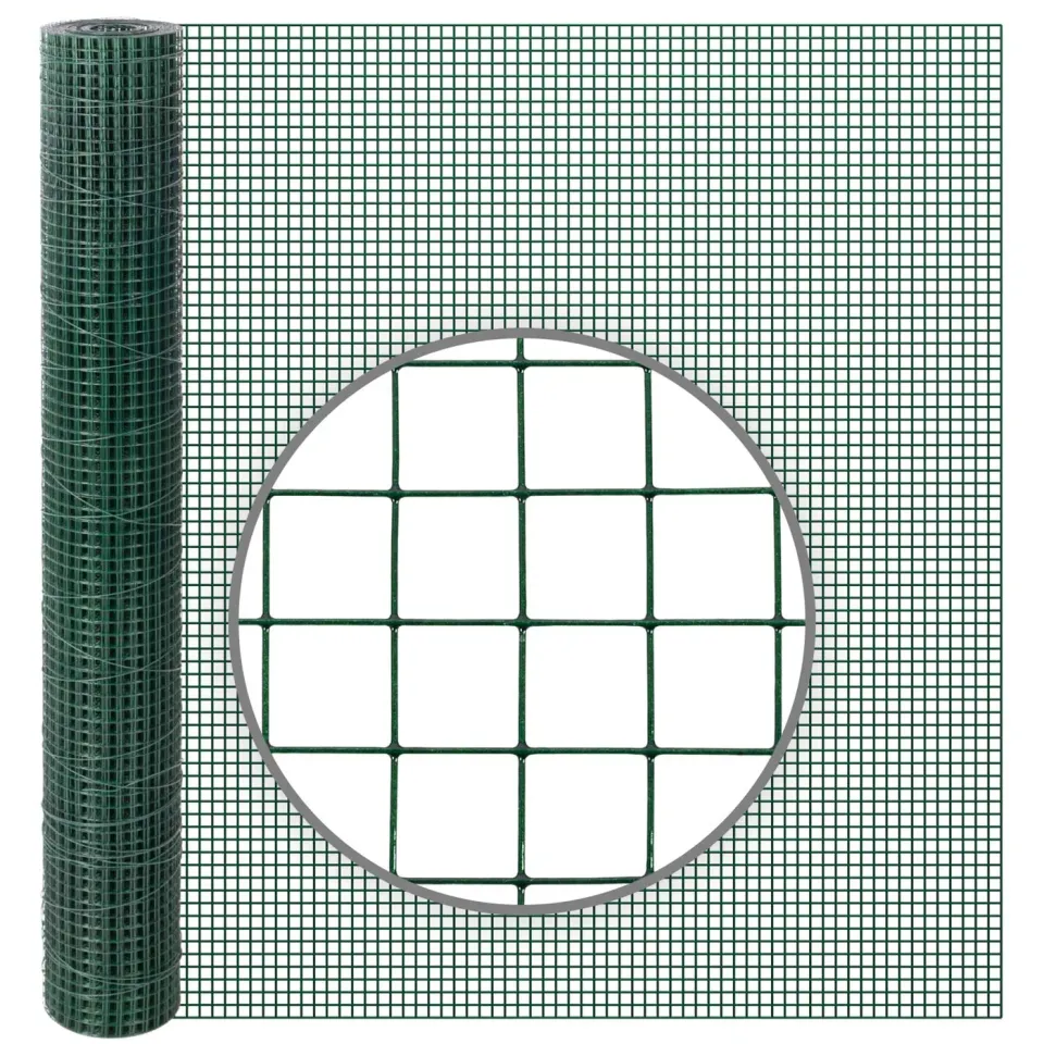 VOSS.farming Rete Metallica Voliera Verde 10 m x 100 cm 12,7 mm