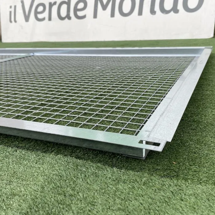 Il Verde Mondo Tetto Rete 96x190 Pannello Gabbia Galline Zincato 1pz