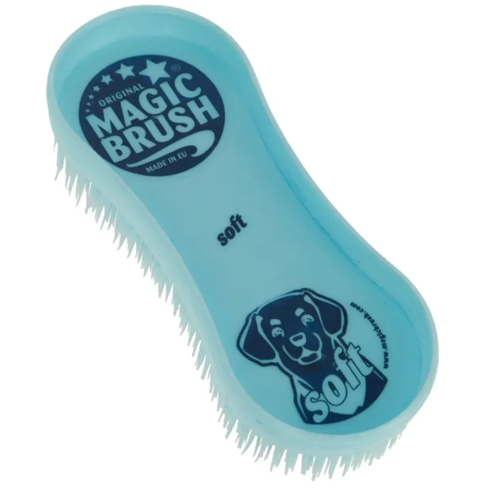 MagicBrush Soft Spazzola Cane Blu Pelo Corto Delicata