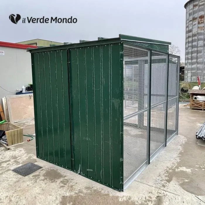 Il Verde Mondo Ararauna 3x2 recinto coperto maglia 30x30 zincato