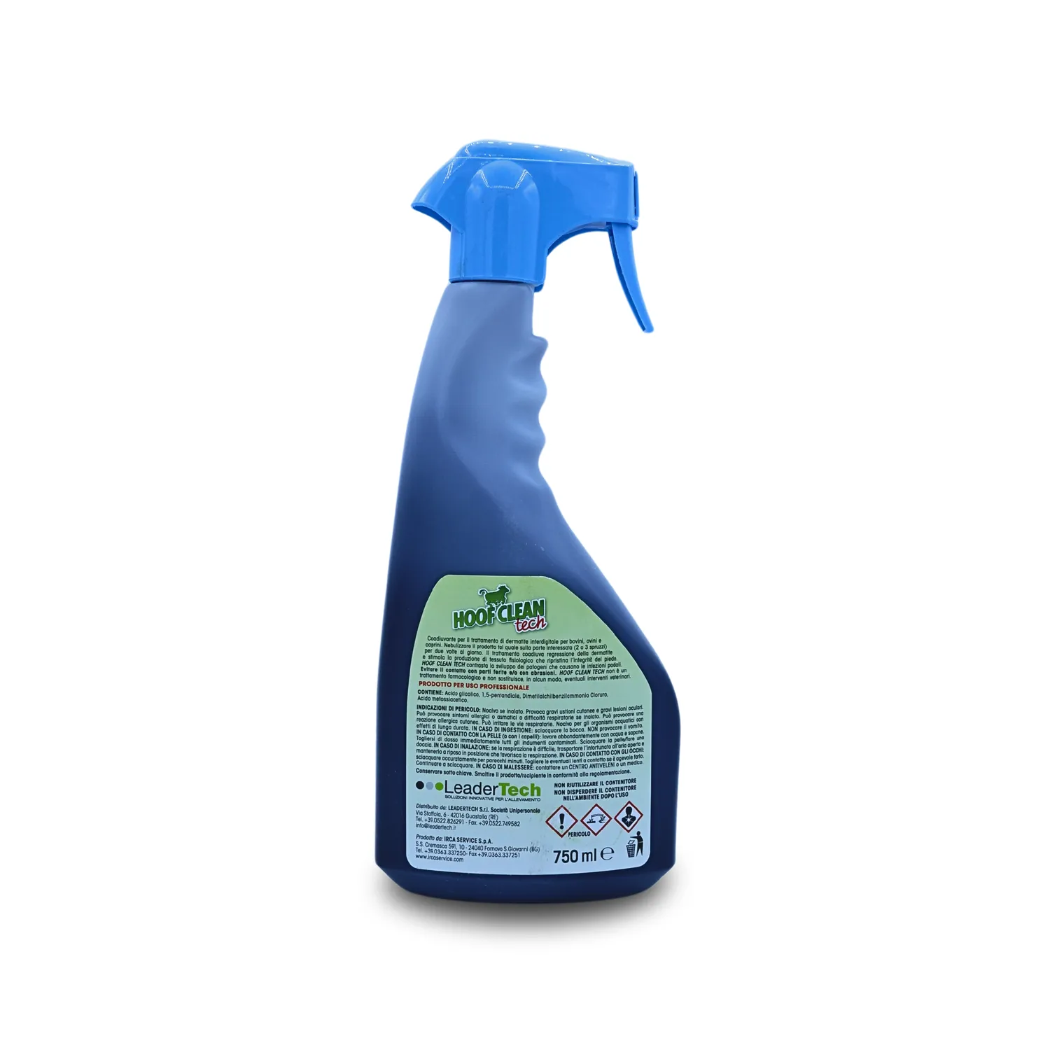 Leadertech Hoof Clean spray zoccoli 750 ml acido glicolico