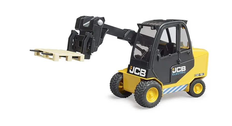 Bruder JCB 30-19E Teletruk Muletto Giocattolo con Pallet 1:16