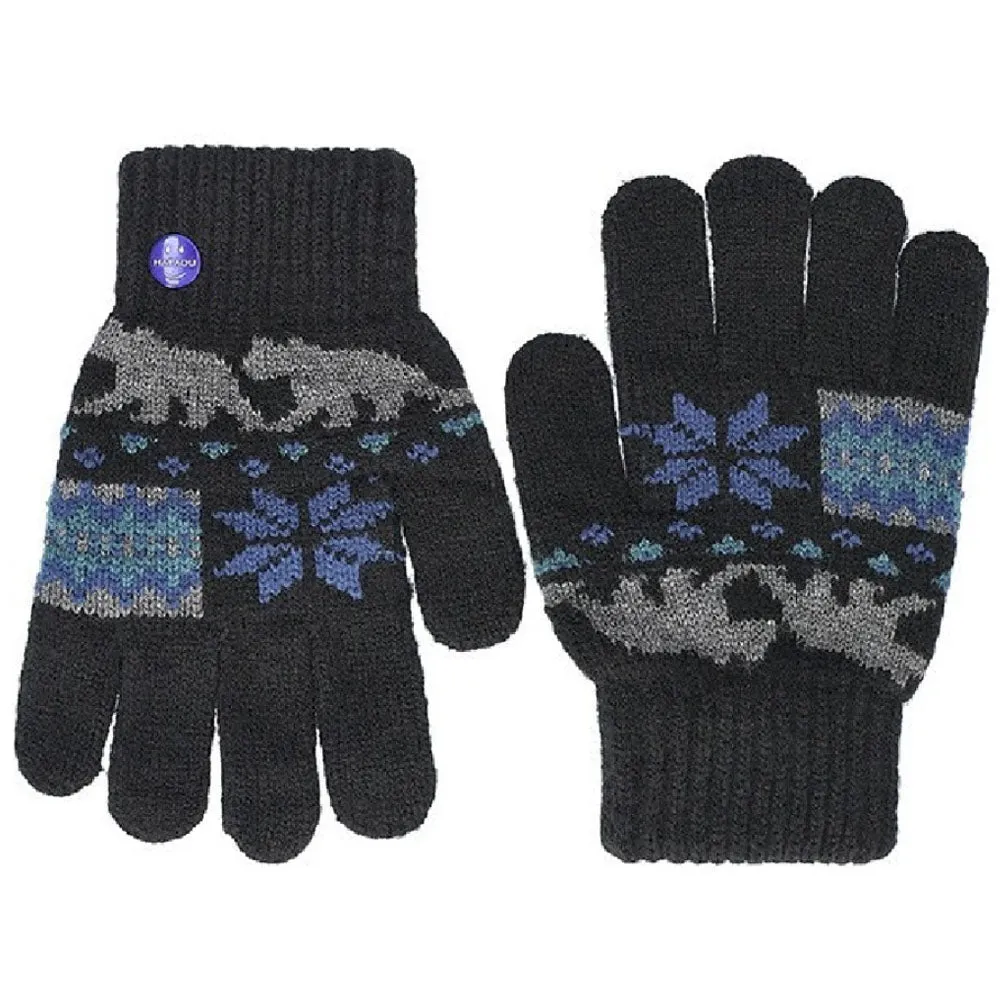 Beikircher guanti bimbi lavoro nero blu fantasia giardino