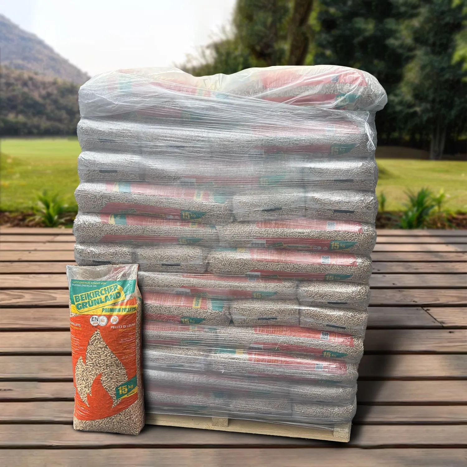 Beikircher pellet abete ENplus A1 bancale 66 sacchi 15 kg