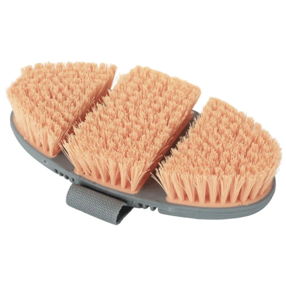 Beikircher Grünland Flex Dandy Brush spazzola pesca/grigio setole morbide