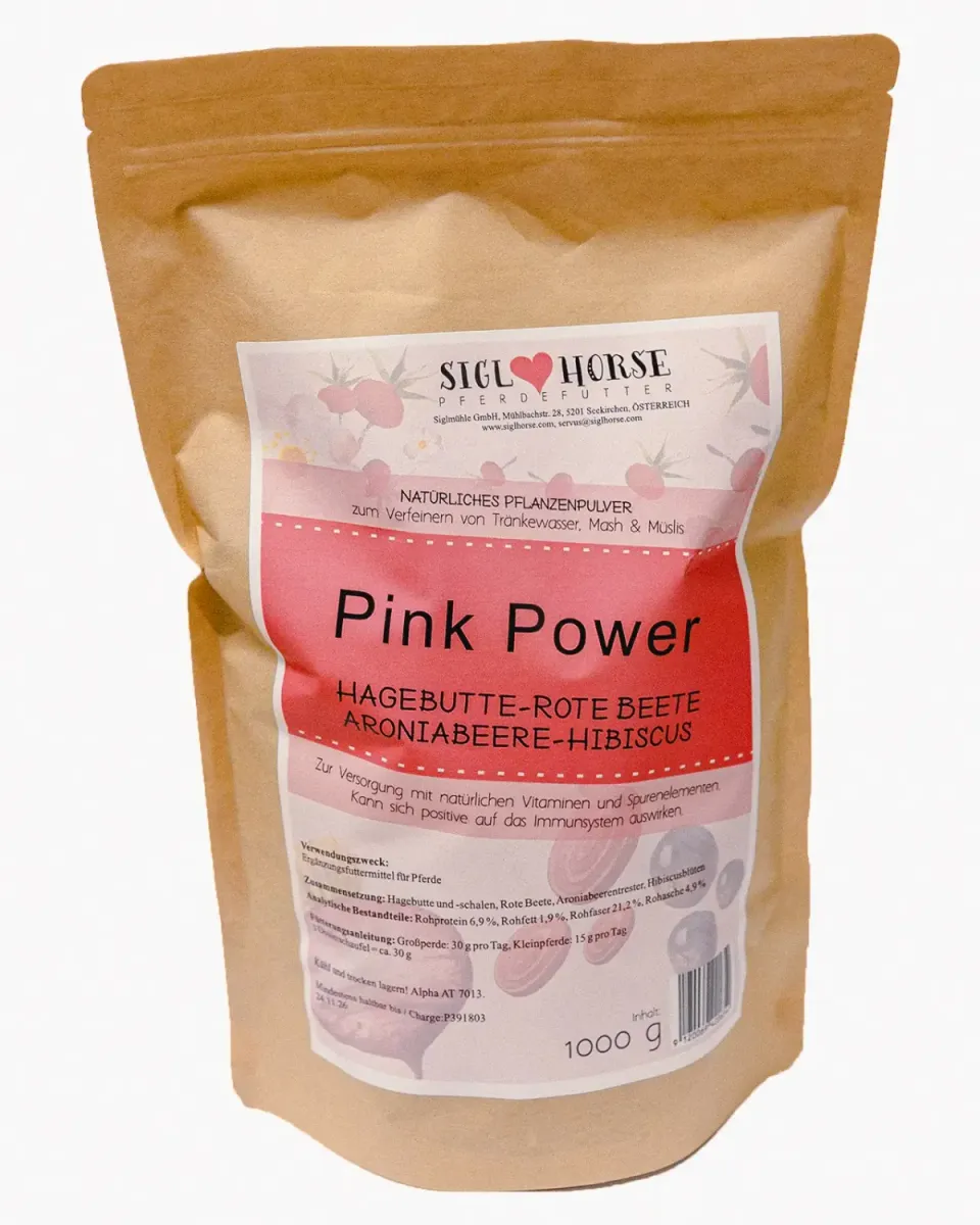 Siglhorse Pink Power snack cavallo rosa cinorrodo barbabietola