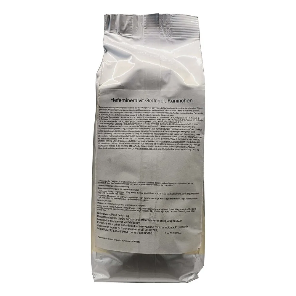 Beikircher Hefeminvit mangime complementare polli conigli 1kg